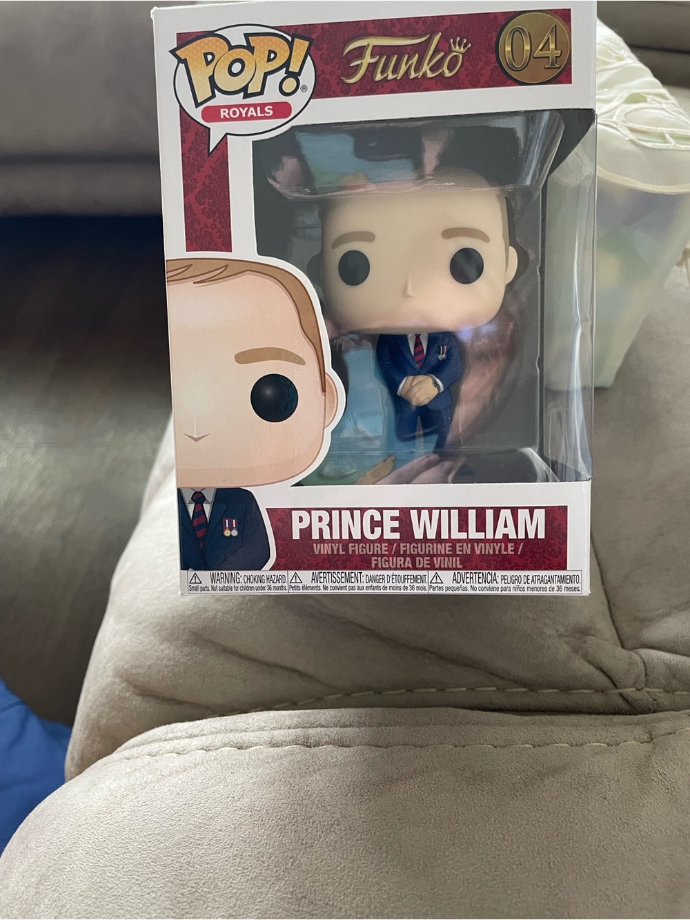 Funko Prince William Vinyl Figure - Navy Blue Suit with Red Tie